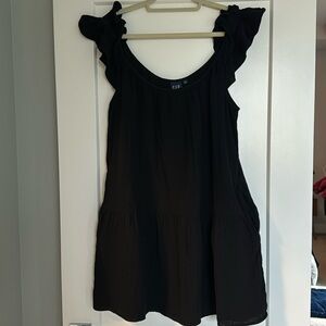 Gap black cotton dress/cover up